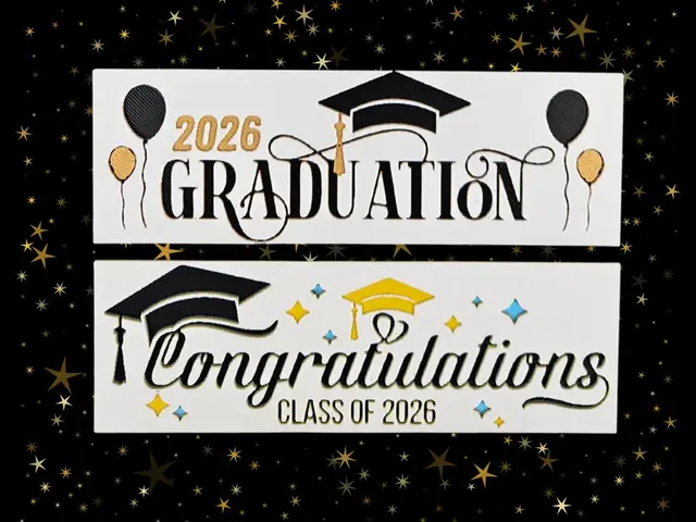 HueForge model: Graduation 2026 Bookmarks (Set 2) by BusyKikiBee