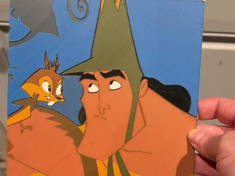 Kronk & Squirrel - Emperors New Groove by IslandLooter HueForge model: Kronk & Squirrel - Emperors New Groove by IslandLooter