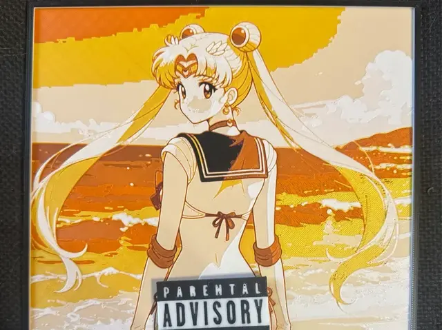 HueForge model: SailorMoon at the beach in a swimsuit. by World of Glt 3d