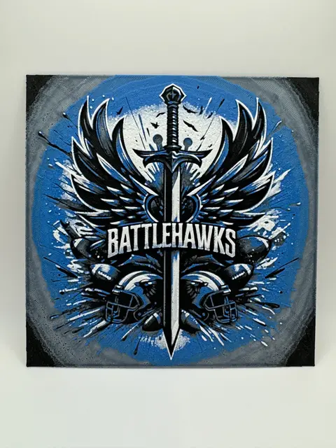 HueForge model: Battlehawks - XFL Hueforge by Canadian Gamer