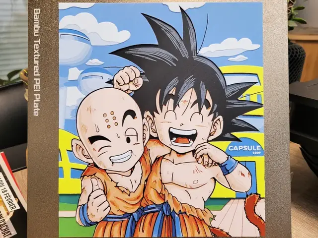 HueForge model: Goku And Krillin After Fight - Dragonball Hueforge by Vincent111