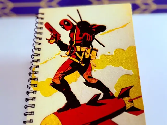 HueForge model: Dead Pool Sketchbook Cover by Layered Visions