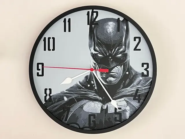 HueForge model: Customizable Clock - Batman by 3djd