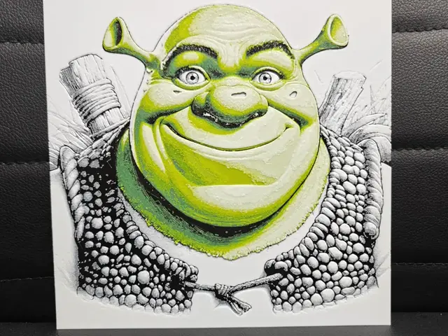 HueForge model: Shrek by TheHueforgeLady