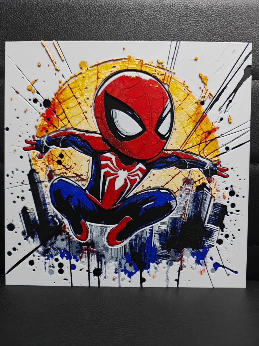 Chibi Spider-Man by TheHueforgeLady HueForge model: Chibi Spider-Man by TheHueforgeLady