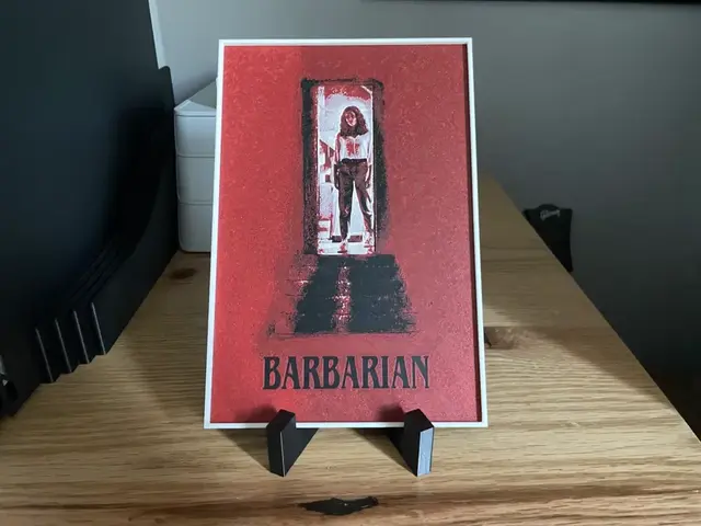 HueForge model: Barbarian (2022) Hueforge Movie Poster by NiiON