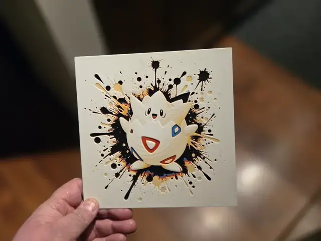 HueForge model: Graffiti Togepi Hueforge by 3Ree Printing