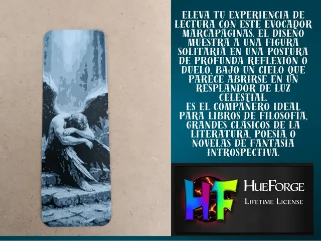 HueForge model: Bookmark "The Mystic Thinker" by FYTY112