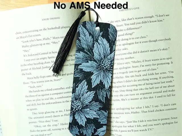 HueForge model: Bookmark, Poinsetta. Hueforge. by Dame Jo