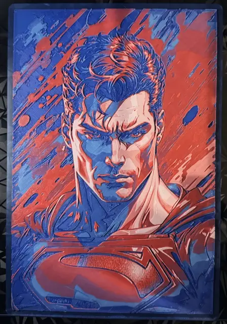 HueForge model: Superman - Hueforge Print by cyanidesugar