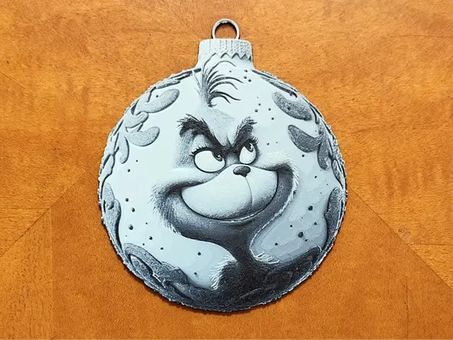HueForge model: The Grinch Christmas Tree Decoration by Sarge