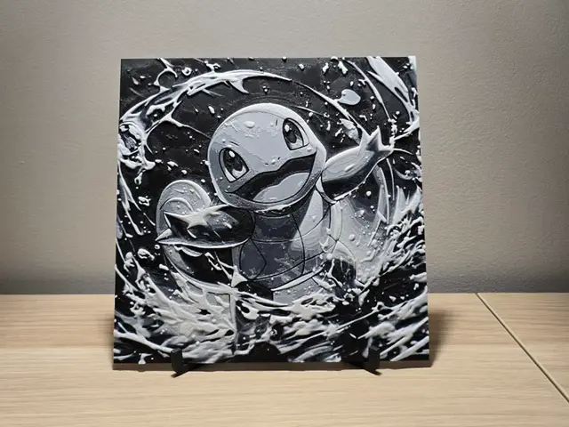 HueForge model: Squirtle / Carapuce Pokemon Hueforge by Kactus Fpv