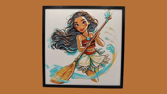 HueForge model: Moana - Disney Hueforge by Canadian Gamer