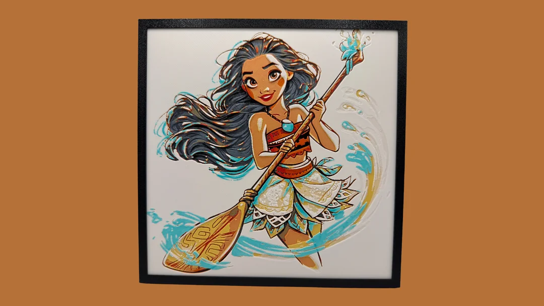 Moana - Disney Hueforge by Canadian Gamer HueForge model: Moana - Disney Hueforge by Canadian Gamer