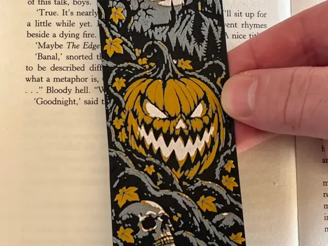 Haunted Pumpkin Bookmark