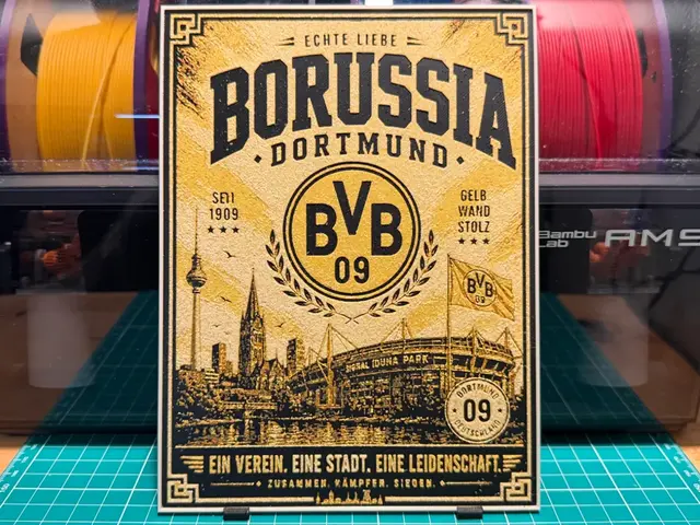 HueForge model: Borussia Dortmund Poster HueForge by liv_3d
