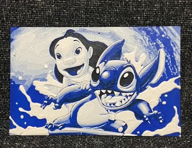 HueForge model: Lilo and stitch Hueforge by Morganja
