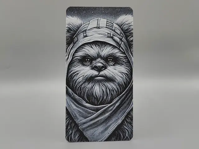 HueForge model: Ewok Bookmark - Star Wars - Hueforge by Sarge