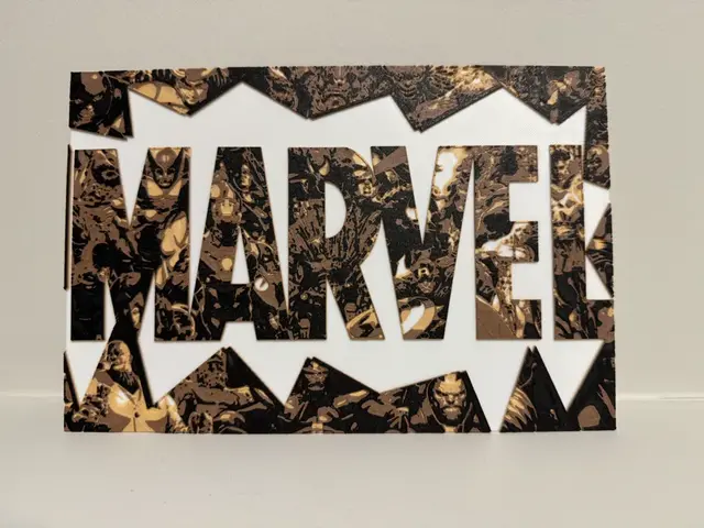 HueForge model: Marvel Logo - Hueforge by Canadian Gamer
