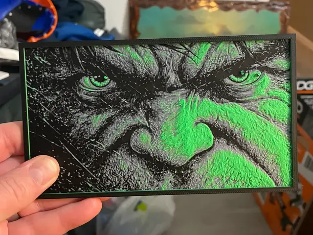HueForge model: Hulk Eyes Hueforge by Advancedtechworldwide