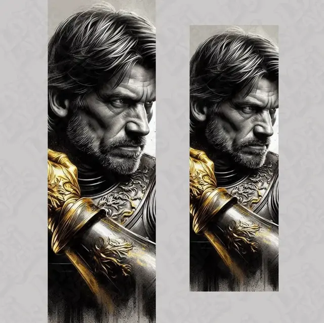 HueForge model: Jaime Lannister Bookmarks Hueforge by LoFi Layers