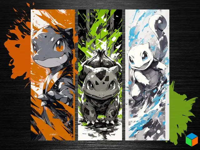 HueForge model: Pokémon Starter Set – The Original 3 Starters by 3D Prints By Vic