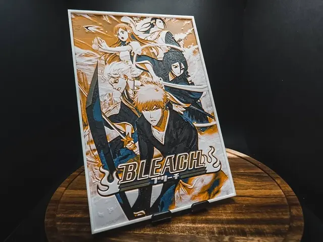 HueForge model: Bleach (Series Poster - HueForge) by HugheCraft