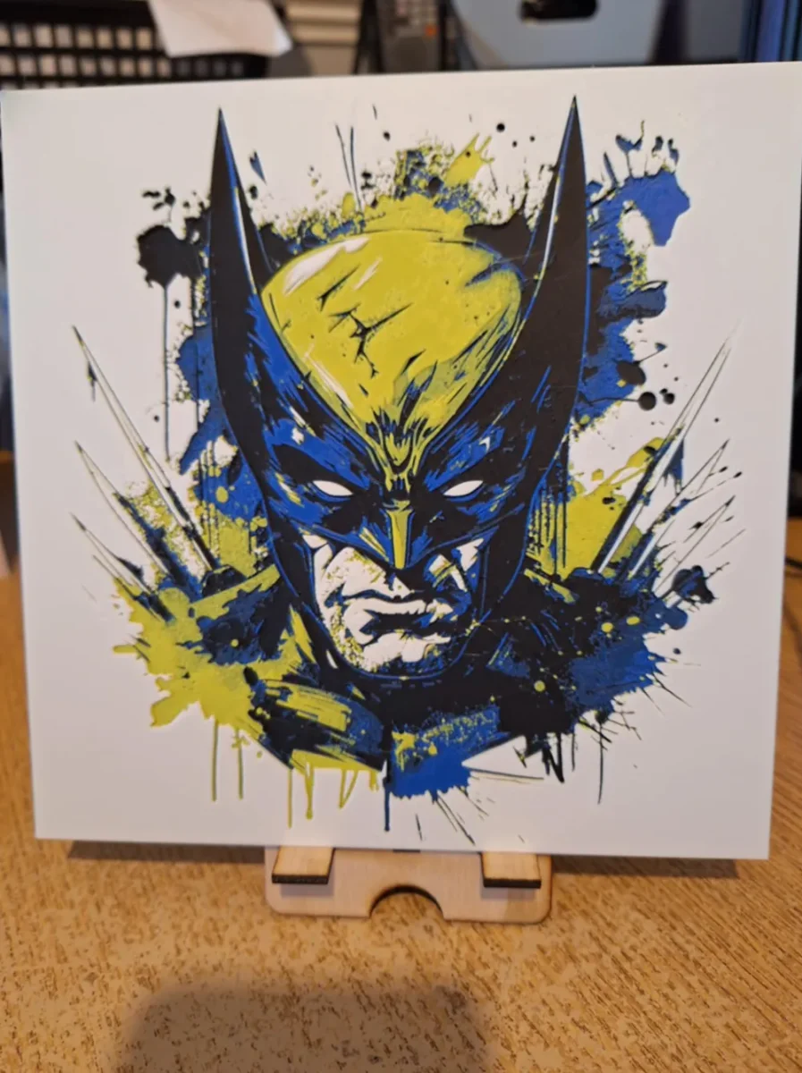wolverine hueforge 20cm x 20cm 4 colours by 3dGlow HueForge model: wolverine hueforge 20cm x 20cm 4 colours by 3dGlow