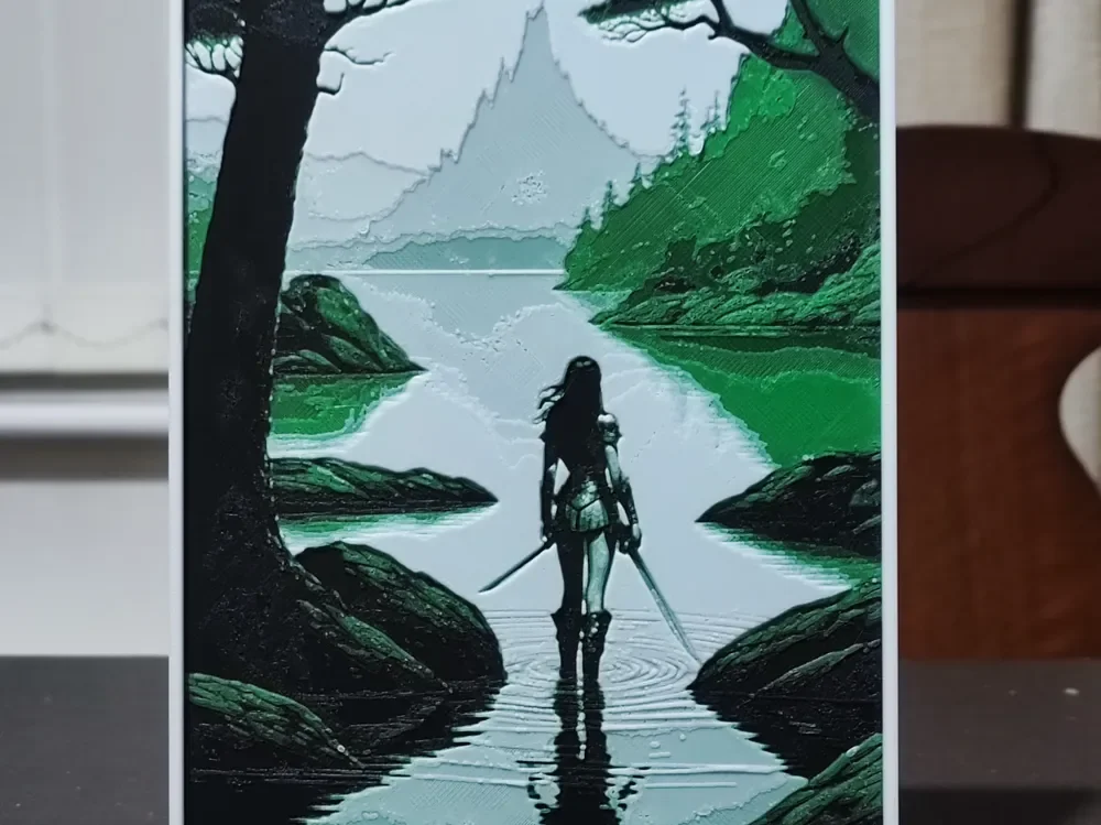 The Lady Of The Lake HueForge 3 Color by BoDad HueForge model: The Lady Of The Lake HueForge 3 Color by BoDad