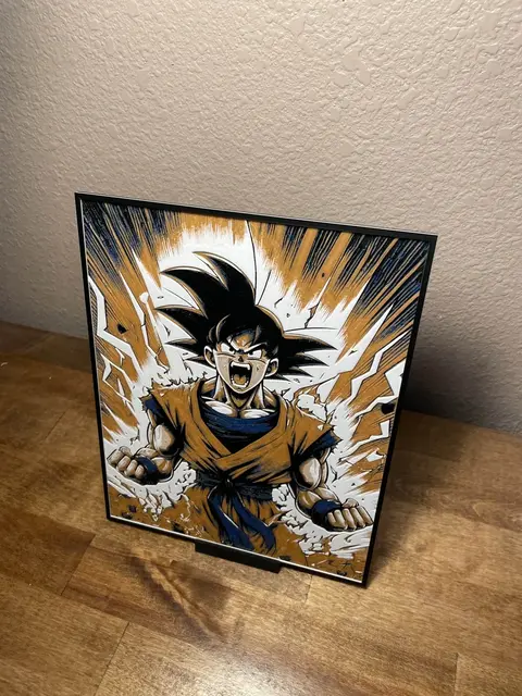 HueForge model: New Goku by Cloudy Nostalgia