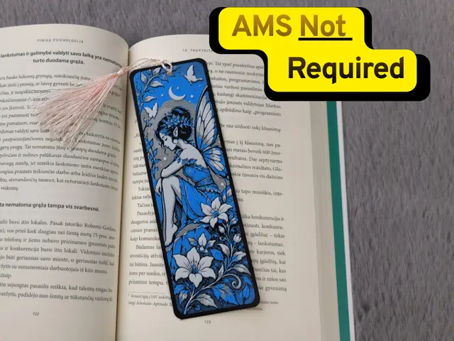 Blue Moon Fairy Floral Bookmark