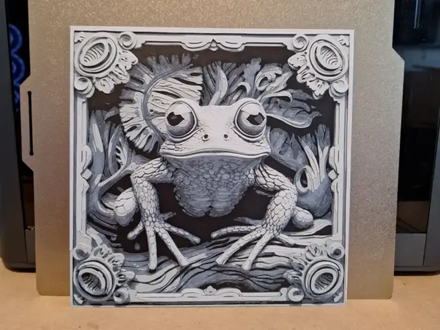 HueForge model: Frog on a log - Hueforge by 3dGlow