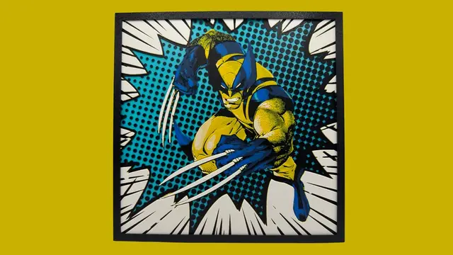 HueForge model: Wolverine - Marvel Hueforge by Canadian Gamer