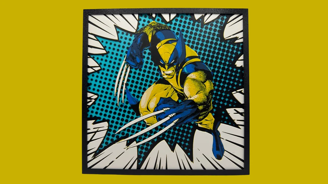 Wolverine - Marvel Hueforge by Canadian Gamer HueForge model: Wolverine - Marvel Hueforge by Canadian Gamer