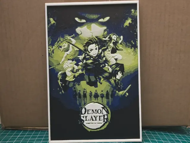 HueForge model: Demon Slayer Poster - Hueforge Art by Lumpy3D