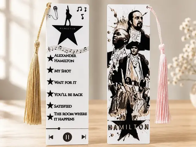 HueForge model: Hamilton The Musical Bookmarks by EDesign