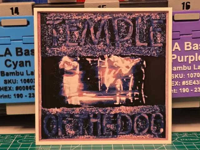 HueForge model: Temple Of The Dog "Temple Of The Dog" Album Art by Lumpy3D