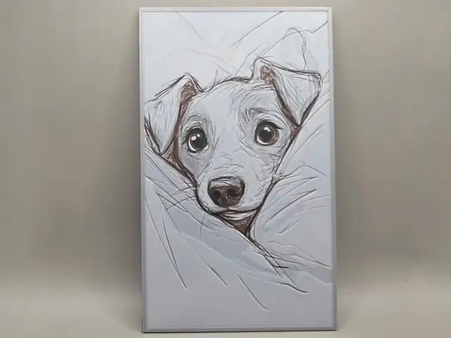 HueForge model: Cute Dog - HueForge by keko