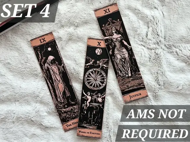 HueForge model: Tarot Bookmarks - (Set 4 Major Arcana) by C3D