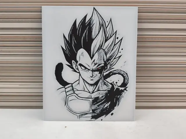 Vegeta Split HueForge – Prince of All Saiyans