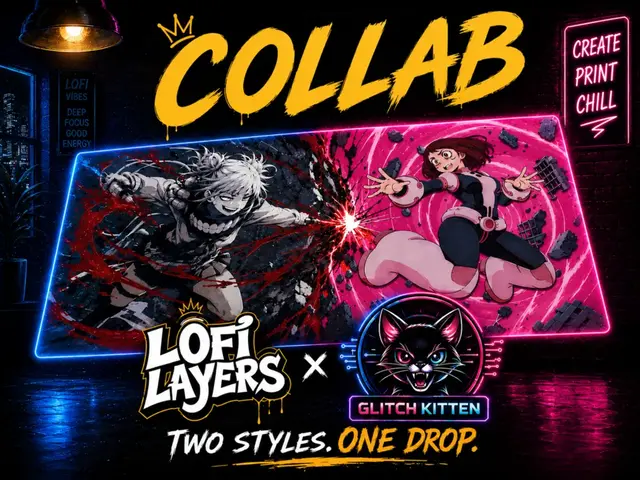 HueForge model: COLLAB- Toga VS Ochaco Hueforge by LoFi Layers