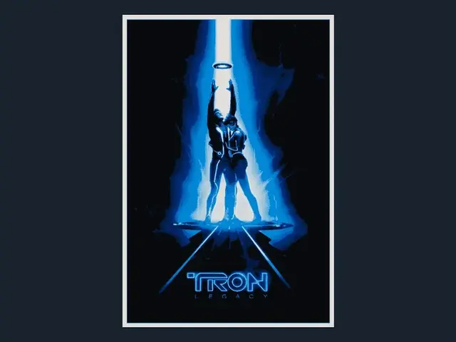 TRON: Legacy (Movie Poster - HueForge)