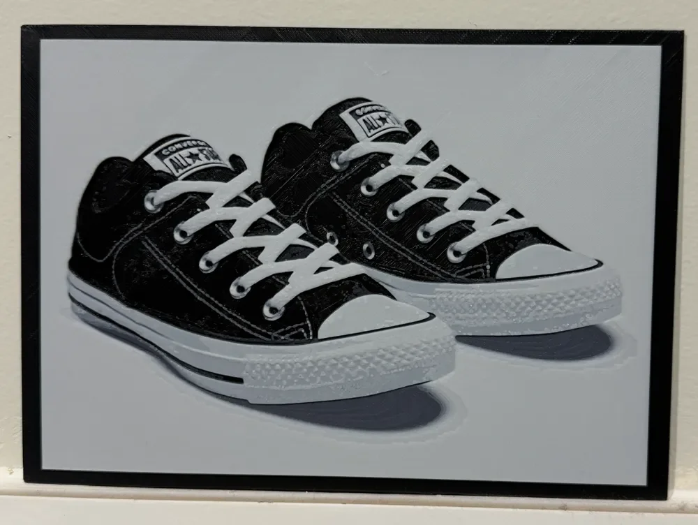 Converse All Stars - Hueforge Print by cyanidesugar HueForge model: Converse All Stars - Hueforge Print by cyanidesugar