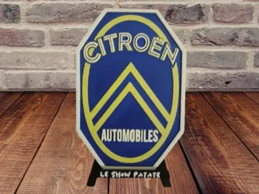 HueForge model: Vintage Citroën Hueforge Plaque by leshowpatate