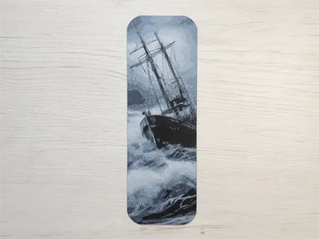 HueForge model: Boat Waves Bookmark by Atrus Design