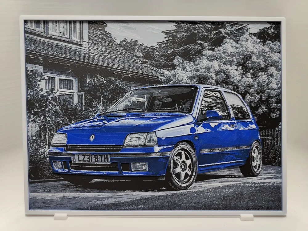 Renault Clio Williams - Hueforge by BeaN HueForge model: Renault Clio Williams - Hueforge by BeaN
