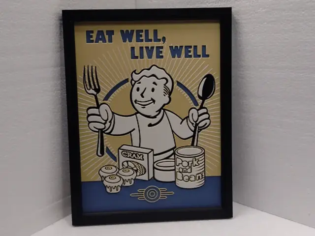 HueForge model: Fallout Eat Well Live Well by Asgar3D