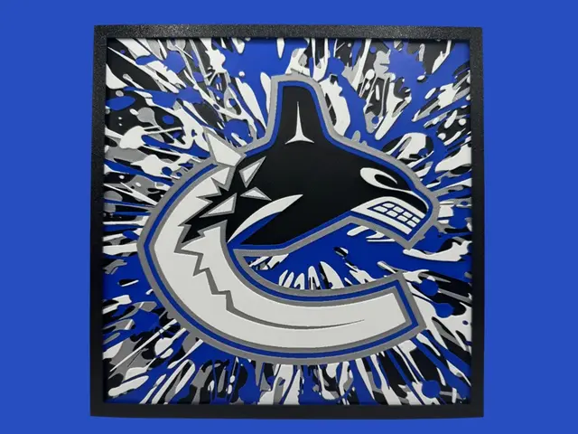 HueForge model: Vancouver Canucks - White Orca - NHL Series 2 by Canadian Gamer