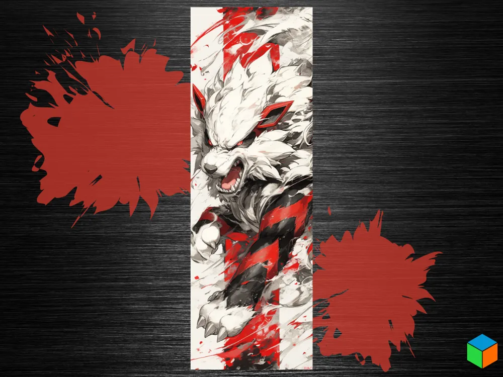 Arcanine Bookmark – The Legendary Roar by 3D Prints By Vic HueForge model: Arcanine Bookmark – The Legendary Roar by 3D Prints By Vic