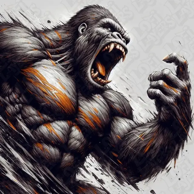 HueForge model: King Kong Hueforge by LoFi Layers